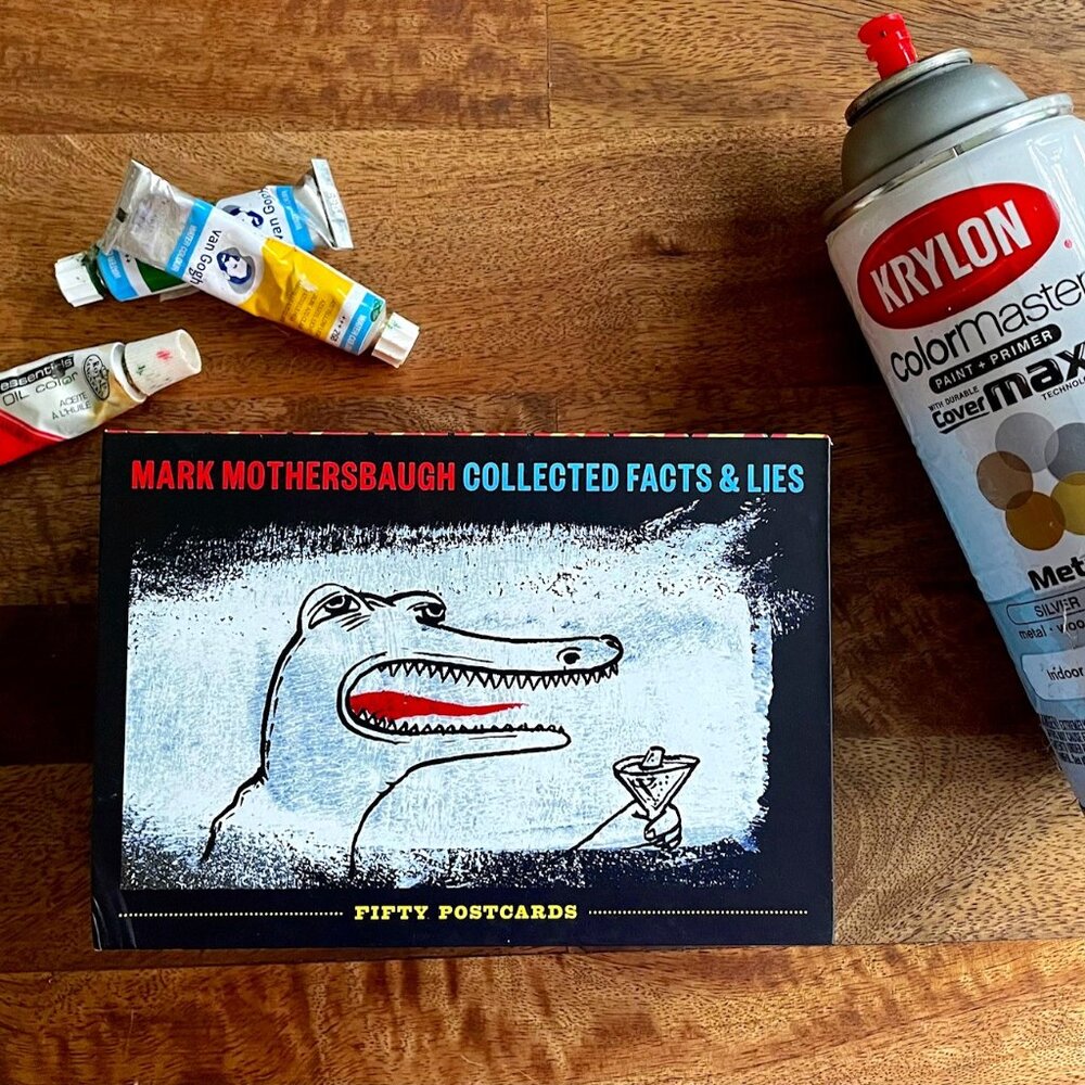 Mark Mothersbaugh: Collected Facts & Lies boxed art postcard set | DEVO 80s 90s